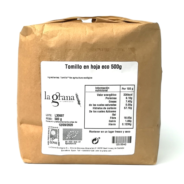 Picture of Tomillo en hoja eco 500g