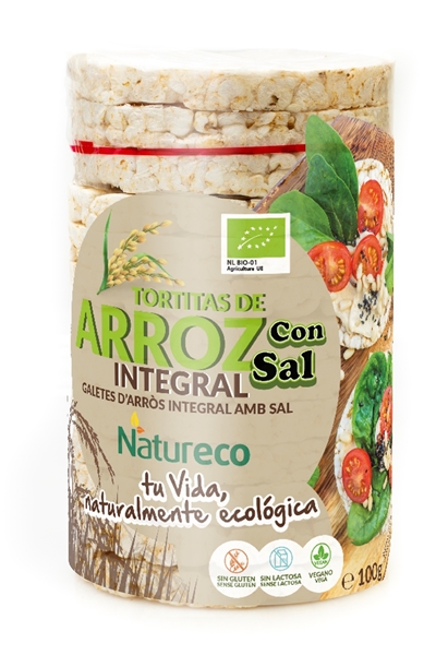 Picture of Tortitas de arroz integral con sal eco Natureco 100g