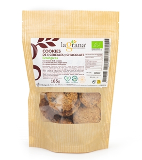 Imagen de Cookies de 5 cereales y chocolate La Grana eco 185g