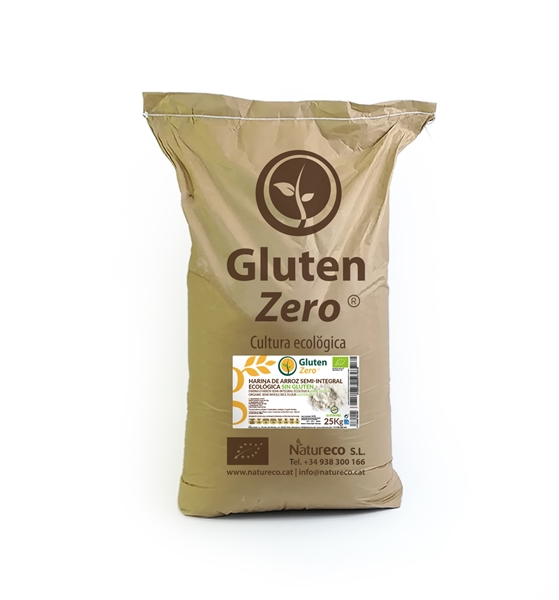 Picture of Harina de arroz semintegral Gluten Zero eco sin gluten 25kg